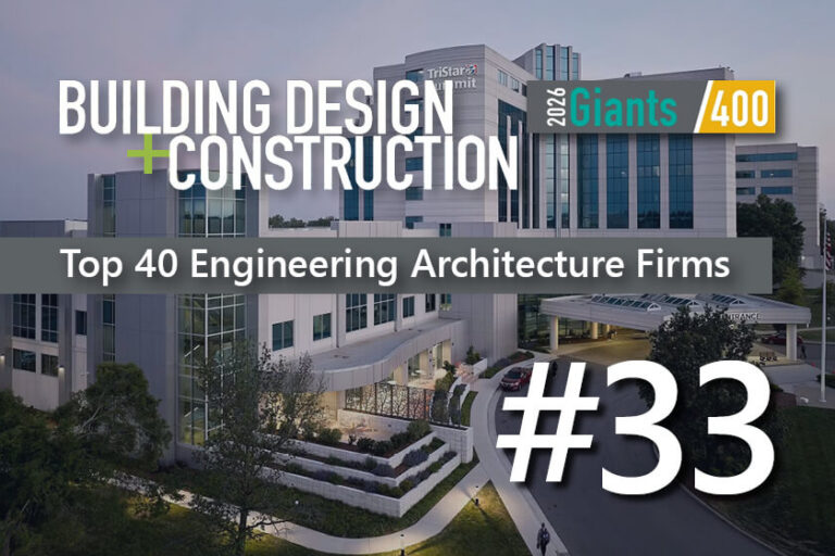 Precis ranked #33 on the Building Design + Construction 2026 Top 40 Engineering Architecture (AE) Firms list.